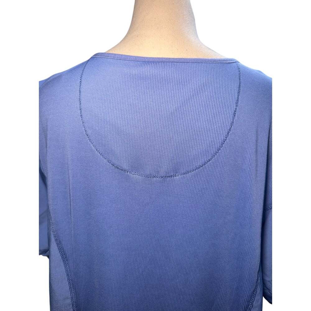 Cherokee Infinity Round Neck Scrub Top, Ciel Blue, Women's Plus Size 2XL - Picture 9 of 9